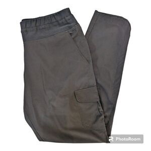 Hiking Pant with Cargo Pockets in Ripstop Nylon Black Size L